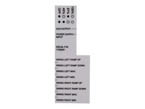 JLG Part # 1703091 | DECAL, CONT CARD (SWNG), EA