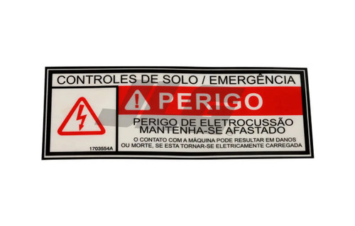 JLG Part # 1703554 | DECAL,GRND CONT, EA