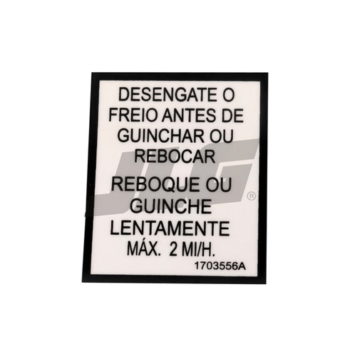 JLG Part # 1703556 | DECAL,WINCHING/TOWING, EA