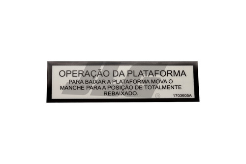 JLG Part # 1703605 | DECAL,LIFT DOWN, EA