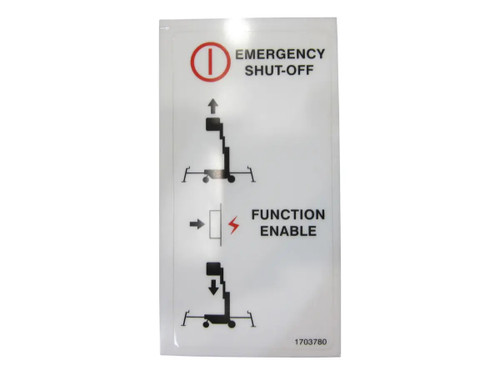 JLG Part # 1703780 | DECAL,CONTROLS, EA