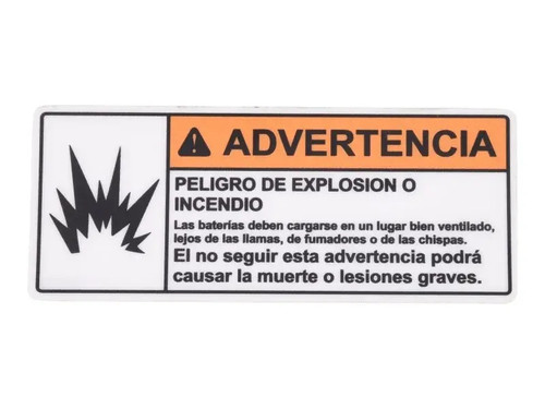 JLG Part # 1703840 | DECAL,WARNING BATTERY VENTILAT, EA