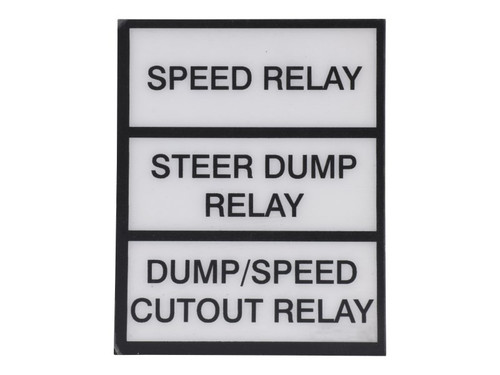 JLG Part # 1703901 | DECAL,RELAY, EA