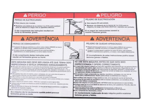 JLG Part # 1703934 | DECAL,WARNING MTB (LAT), EA