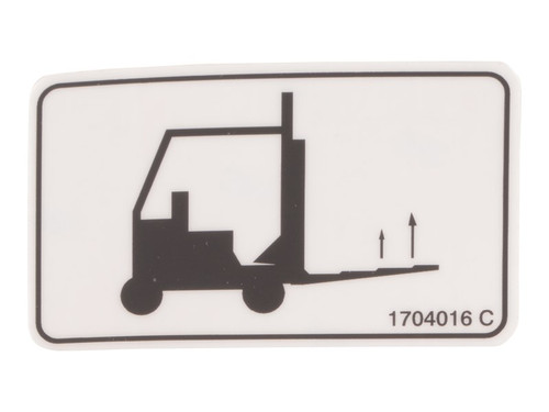 JLG Part # 1704016 | DECAL, FORKLIFT LOCATION, EA