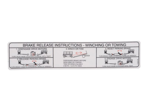 JLG Part # 1704017 | DECAL,TOWING/WINCHING INSTR., EA
