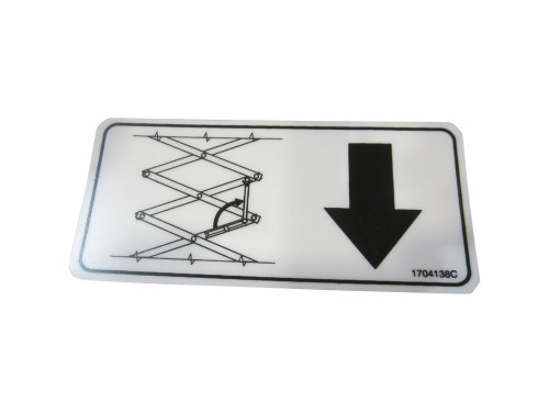 JLG Part # 1704138 | DECAL,SAFETY PROP, EA