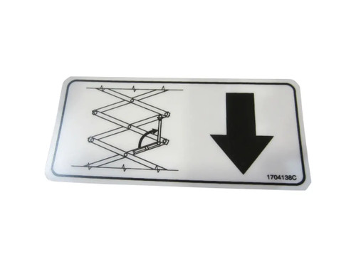 JLG Part # 1704138 | DECAL,SAFETY PROP, EA