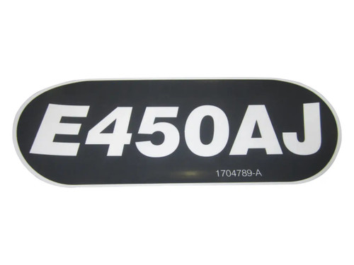 JLG Part # 1704789 | DECAL,MODEL DESIGNATION E450AJ, EA