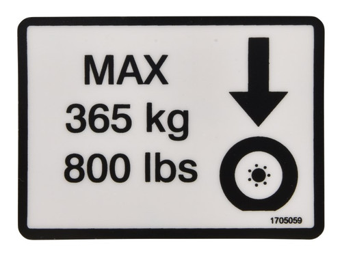 JLG Part # 1705059 | DECAL, WHEEL LOADS, EA