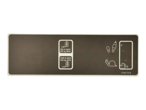 JLG Part # 1705173 | DECAL,PLATFORM DISPLAY (DOM), EA