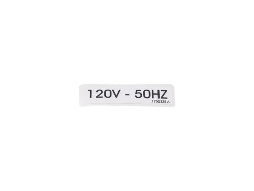 JLG Part # 1705325 | DECAL,120V 50HZ "50HZ GEN INST, EA