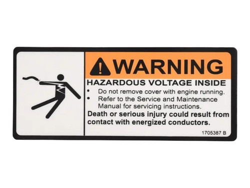 JLG Part # 1705387 | DECAL,DANGER HIGH VOLTAGE, EA