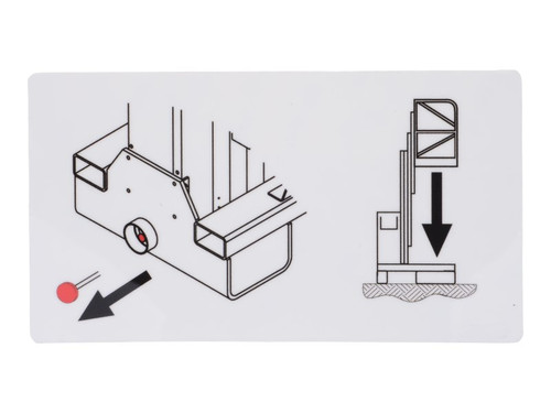 JLG Part # 1705636 | DECAL,MANUAL DESCENT, EA