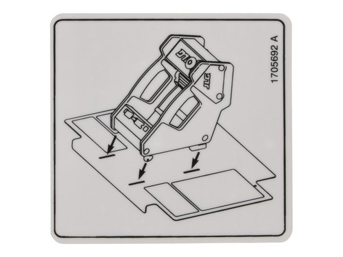 JLG Part # 1705692 | DECAL,CONTROL BOX LOCATION, EA