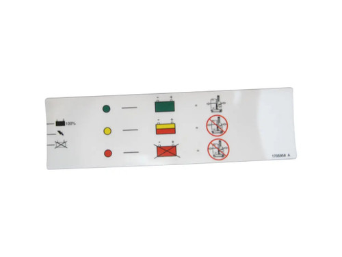 JLG Part # 1705958 | DECAL ,BAT. CHARGING INSTR., EA