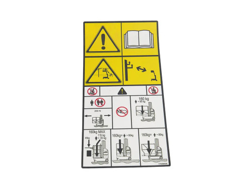 JLG Part # 1705960 | DECAL,WARNING, EA