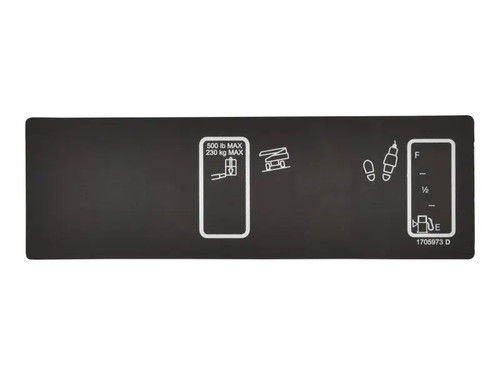 JLG Part # 1705973 | DECAL,PLATFORM DISPLAY 1250AJ, EA