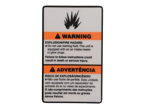 JLG Part # 1706059 | DECAL,WARNING EXPLOSION, EA