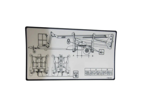 JLG Part # 1706120 | DECAL,LIFT DIAGRAM, EA