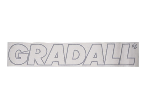 JLG Part # 1706184 | DECAL,GRADALL WHITE 12", EA