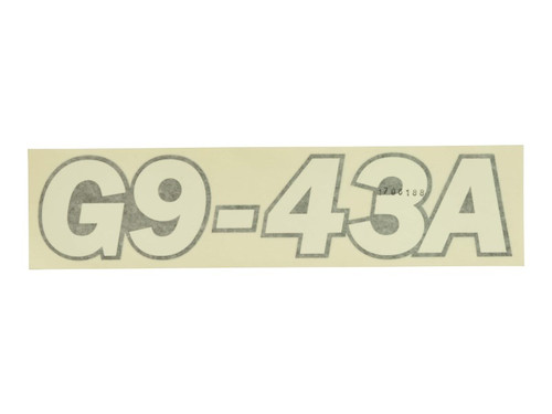 JLG Part # 1706188 | DECAL,G9-43A, EA