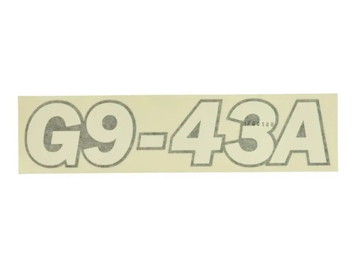 JLG Part # 1706188 | DECAL,G9-43A, EA
