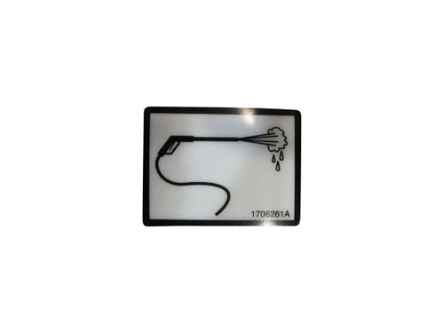 JLG Part # 1706261 | DECAL,PRESSURE WASHER, EA