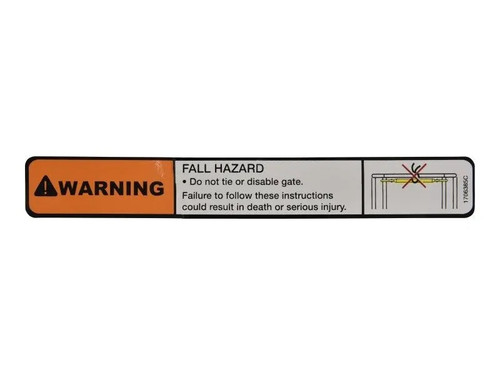 JLG Part # 1706385 | DECAL,DROP BAR, EA