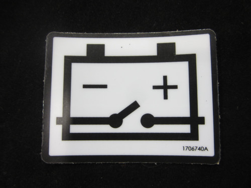 JLG Part # 1706740 | DECAL, BATTERY DISCONNECT, EA