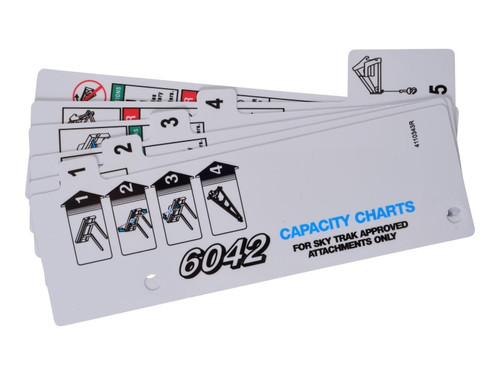 JLG Part # 1706797 | BOOKLET N. AMERICAN LOAD CHART, EA
