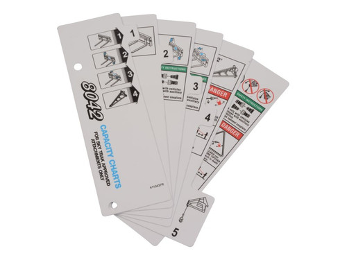 JLG Part # 1706798 | BOOKLET N. AMERICAN LOAD CHART, EA