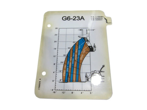 JLG Part # 1706929 | LOAD CHART, G6-23A FORKS, EA