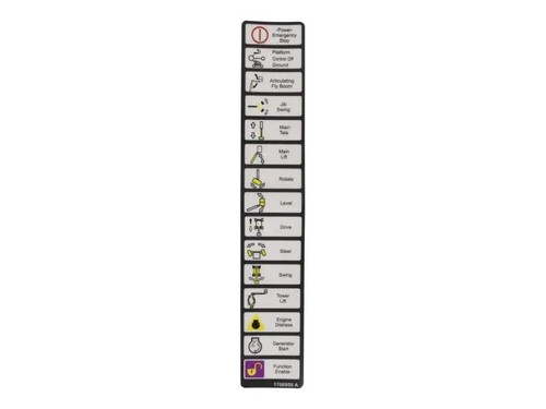 JLG Part # 1706950 | DECAL, LEGEND MTB, EA