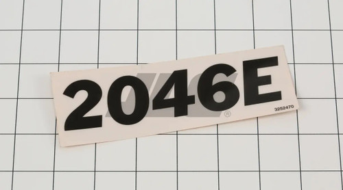 JLG Part # 3252470 | NAMEPLATE, (2046), EA
