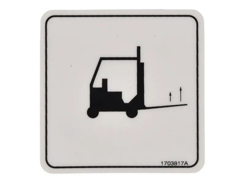 JLG Part # 1703817 | DECAL,FORK LIFT, EA