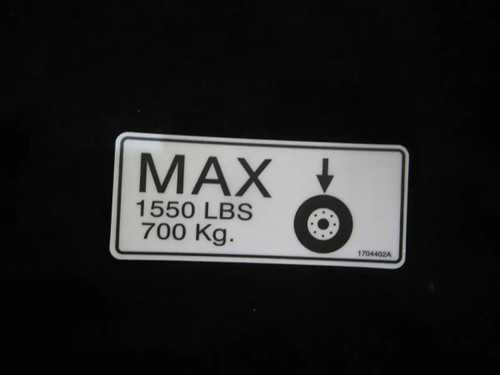 JLG Part # 1704402 | DECAL, WHEEL LOAD 2646E2, EA