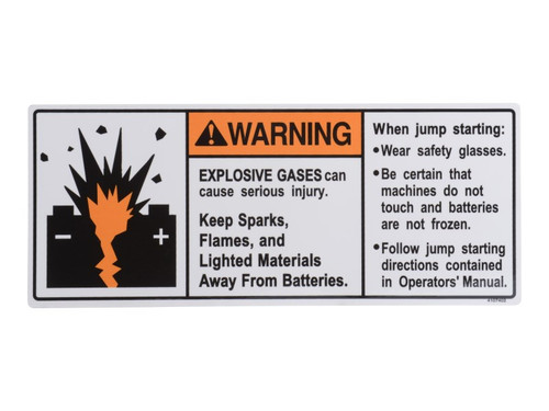 JLG Part # 4107402 | DECAL EXPLODING BATTERY, EA