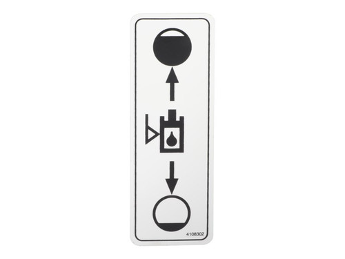 JLG Part # 4108302 | DECAL HYDRAULIC OIL LEVEL, EA