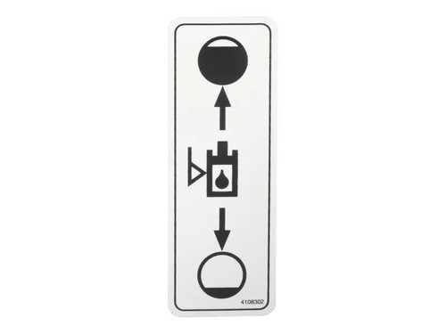 JLG Part # 4108302 | DECAL HYDRAULIC OIL LEVEL, EA