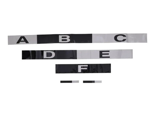 JLG Part # 4110130 | DECAL BOOM EXTEND STRIPES (A-G, EA