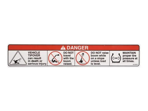 JLG Part # 4110137 | DECAL TIP OVER HAZARD, EA