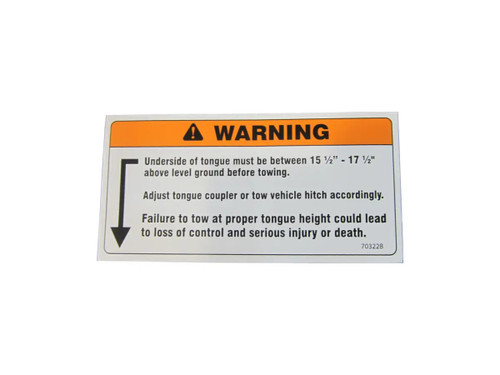 JLG Part # 70332 | DECAL, COUPLER LABEL, EA