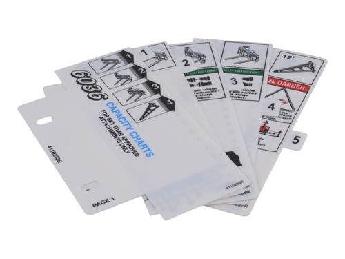 JLG Part # 7139452 | LOAD CHART BOOKLET, EA