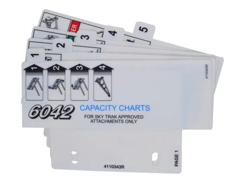 JLG Part # 7300719 | BOOKLET LOAD CHART 6042, EA