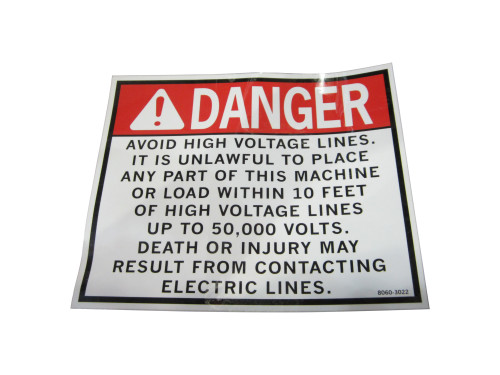 JLG Part # 80603022 | DECAL - DANGER, EA