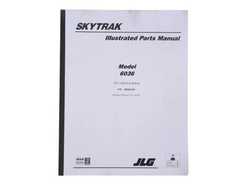 JLG Part # 8990150 | MANUAL PARTS 6036, EA