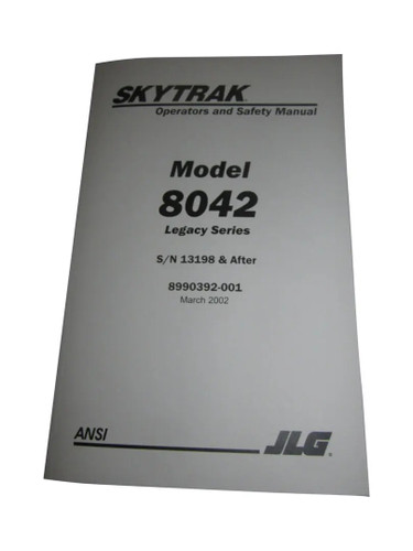 JLG Part # 8990392 | MANUAL OWNER/OPERATOR MODEL 80, EA