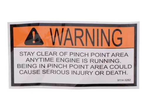 JLG Part # 91143282 | DECAL - WARNING, EA