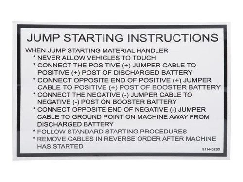 JLG Part # 91143285 | DECAL - INSTRUCTION, EA